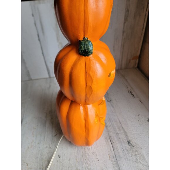 Paper magic company pumpkin vintage light up stack Halloween home decor - Picture 5 of 9